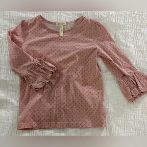 Matilda Jane Pink Patterned Long Sleeve Top with Ruffle Cuffs